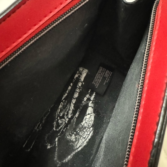 Victoria's Secret Black Too Glam To Give A Damn Makeup Cosmetic Bag Hearts Kiss - Picture 4 of 12